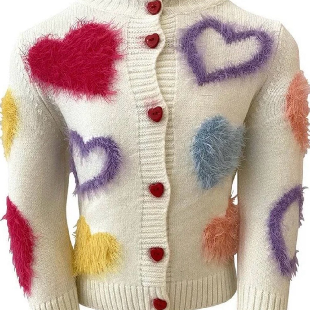Lola & the Boys Heart Cardigan
